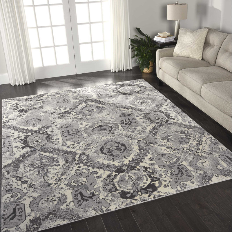Idaville Abstract Indoor Rug, Rectangle 5'6" x 8'