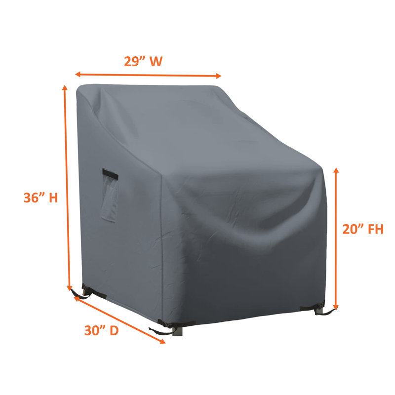 Outdoor Cover, 91.4cm H x 73.7cm W x 76.2cm D, Grey