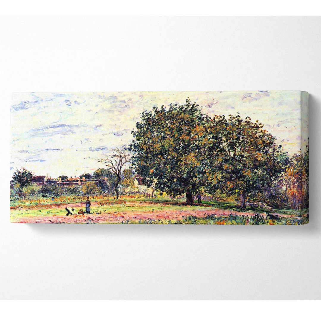 Sisley A Worker In The Field - Panoramadrucke auf gerollter Leinwand