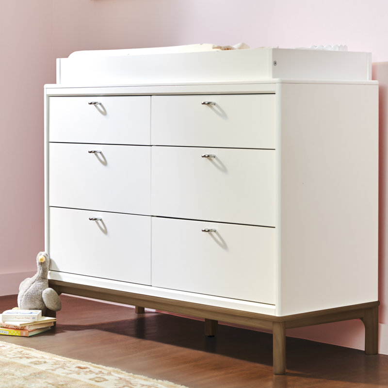 Little Seeds Laurel 6-Drawer Dresser, White