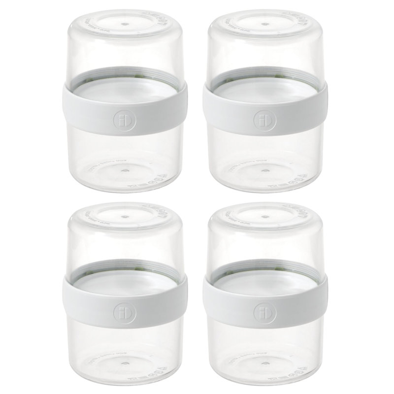 iDesign Small Stack 'n Snack Food Containers - Stackable Snack Containers for Yogurt, Granola, Fruits, or Vegetables