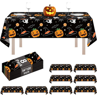 Paquet de 8 nappes Halloween Pumpkin