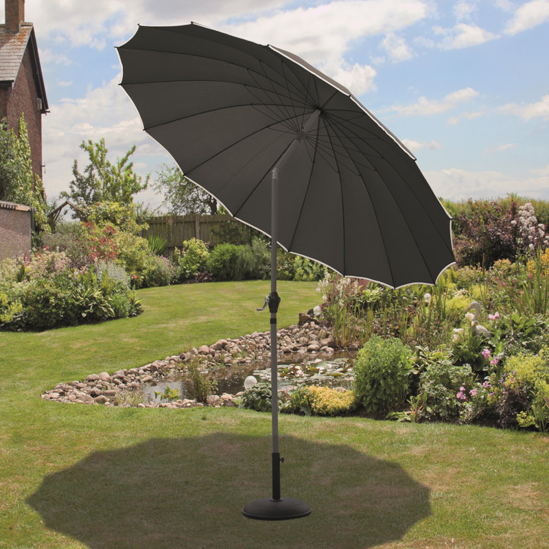 270cm Tilt Market Parasol, Black
