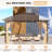 10 pi. L 13 pi. D Pavillon de jardin en aluminium