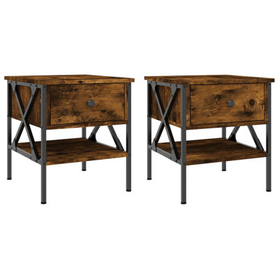 Tahnaout 40cm W Iron Bedside Table