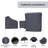 Layinsun Swivel Gliders Patio Seating Set Outdoor Furniture Covers