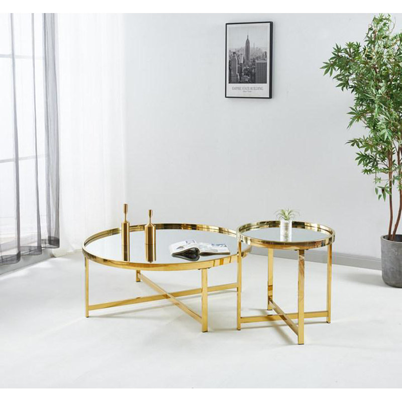 Cashus End Table, Gold