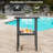 Wicker Table With Ice Bucket  Patio High Top Rattan Pub Table  Outside Tall Dining Table For Outside Deck Porch Balcony Poolside-247547976