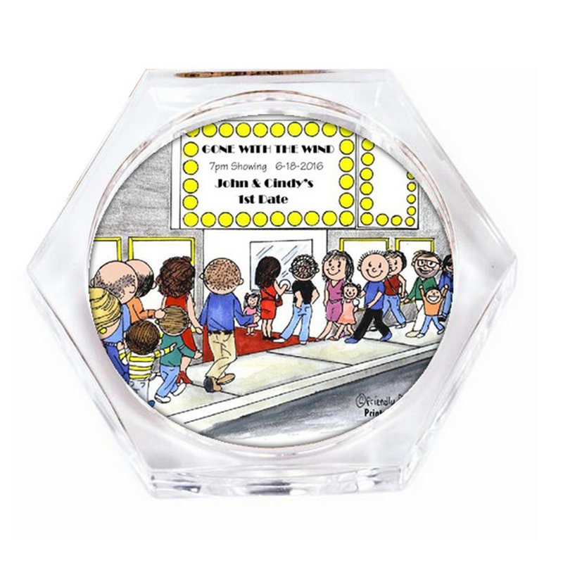 Ensemble de 4 sous-verres personnalisés, Oui