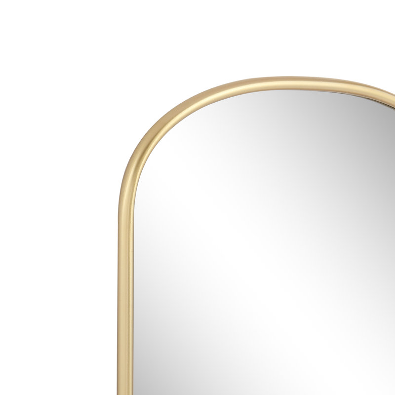 Miroir de salle de bain Bhavith, Or, 30,75 po x 24 po