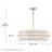 Rene 6 - Light Steel Dimmable Chandelier