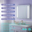 Armoire de salle de bain à miroir encastrée ou à surface pour salle de bain avec tablettes réglables et désembueur-22069094