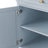 52'' Kitchen Island With Drop Leaf, Embossed Texture Kitchen Island On Wheels With Spice Rack, Towel Rack, 2 Doors And 5 Drawers, Kitchen Storage Cart With Adjustable Shelf For Kitchen, Blue Grey-2042124747