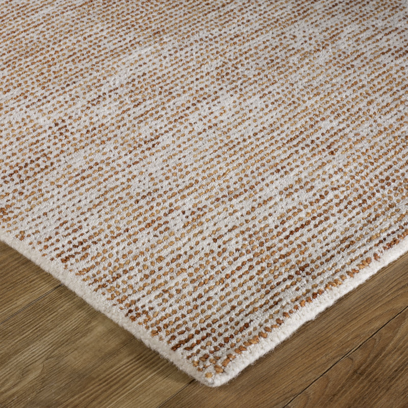 Magdaleno Solid Colour Wool Hand Woven Area Rug, Rectangle 160 x 230cm