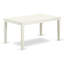 L'ensemble de mobilier de salle à manger 5 pièces comprend une table de salle à manger rectangulaire et 4 chaises Parson revêtues de similicuir blanc, 36 x 60 pouces, lin blanc-1097701232-1147849143-1147849136