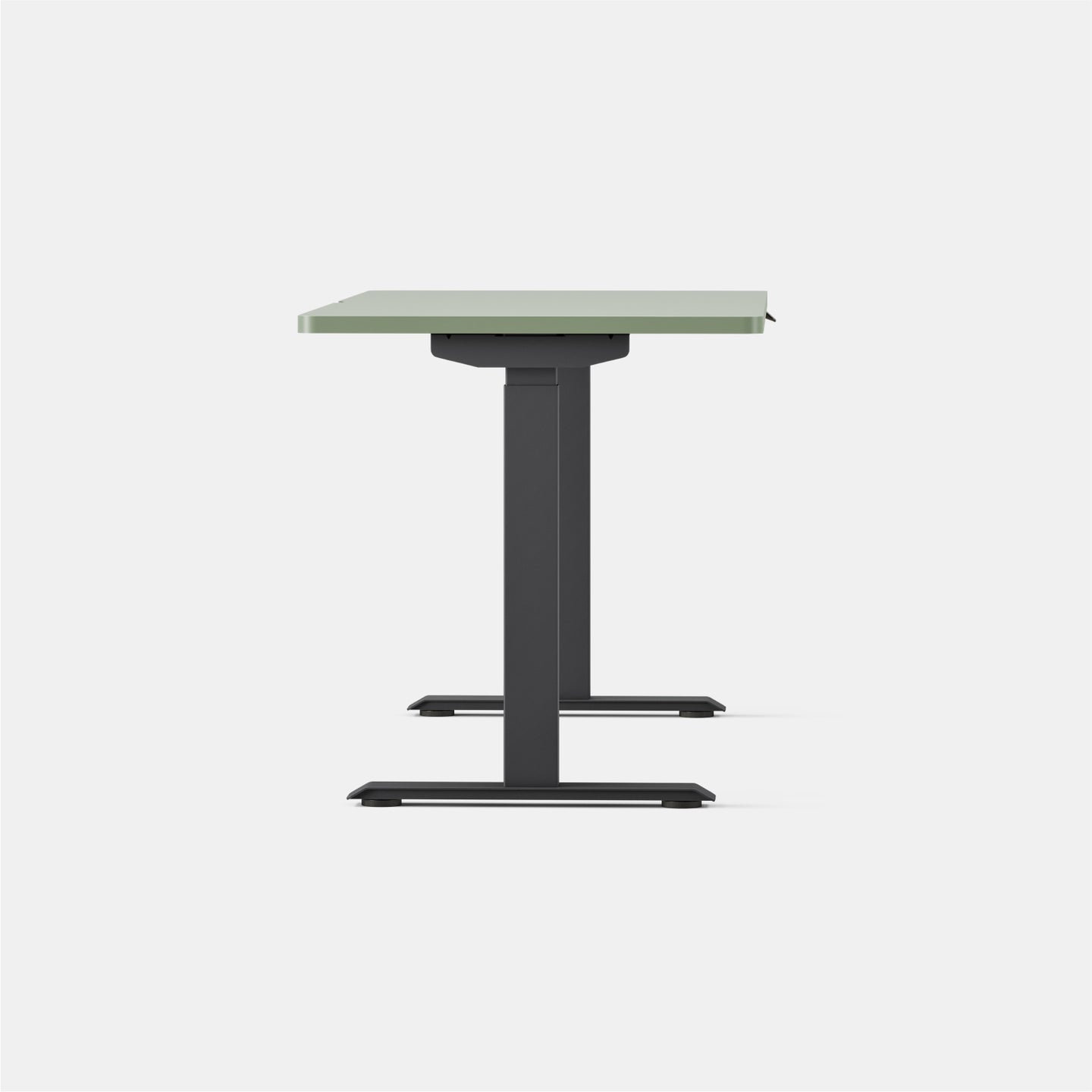 Duo Standing Desk, 47.3" H x 58" W x 27" D, Charcoal, Sage