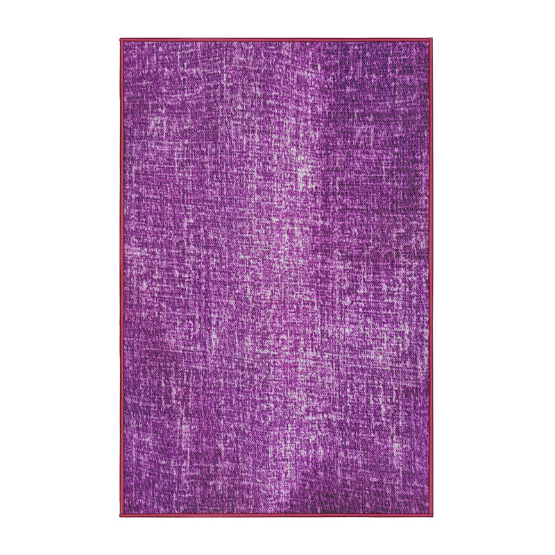 Tapis violet tissé à la machine, Rectangle 6 pi x 9 pi
