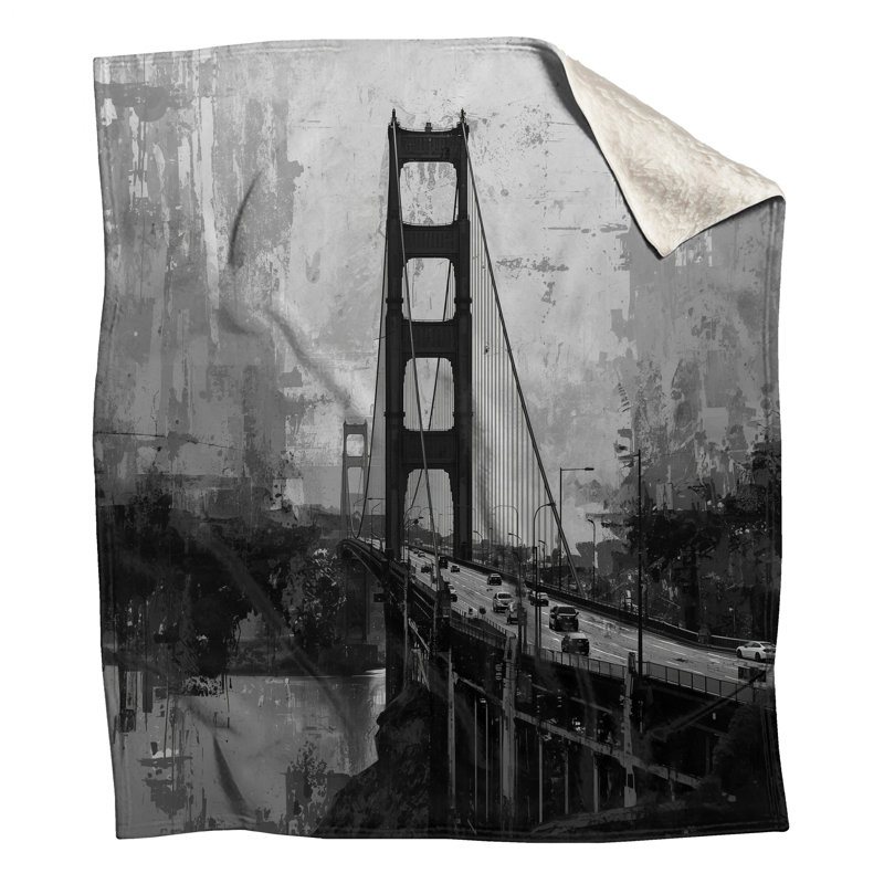 Couvertures Golden Gate Bridge, L 50 po x H 60 po