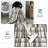 Modern Machine Washable Plaid Floor Cover with Non-Slip Backing, Stain-Resistant Low Pile Indoor Mat, Farmhouse Accent Carpet-1157715941