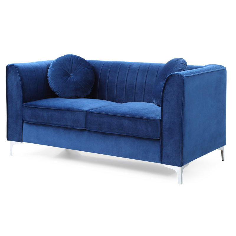 Causeuse élégante bleu marine pour maisons modernes, Marine