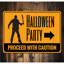 Panneau d'Halloween en aluminium-58203538