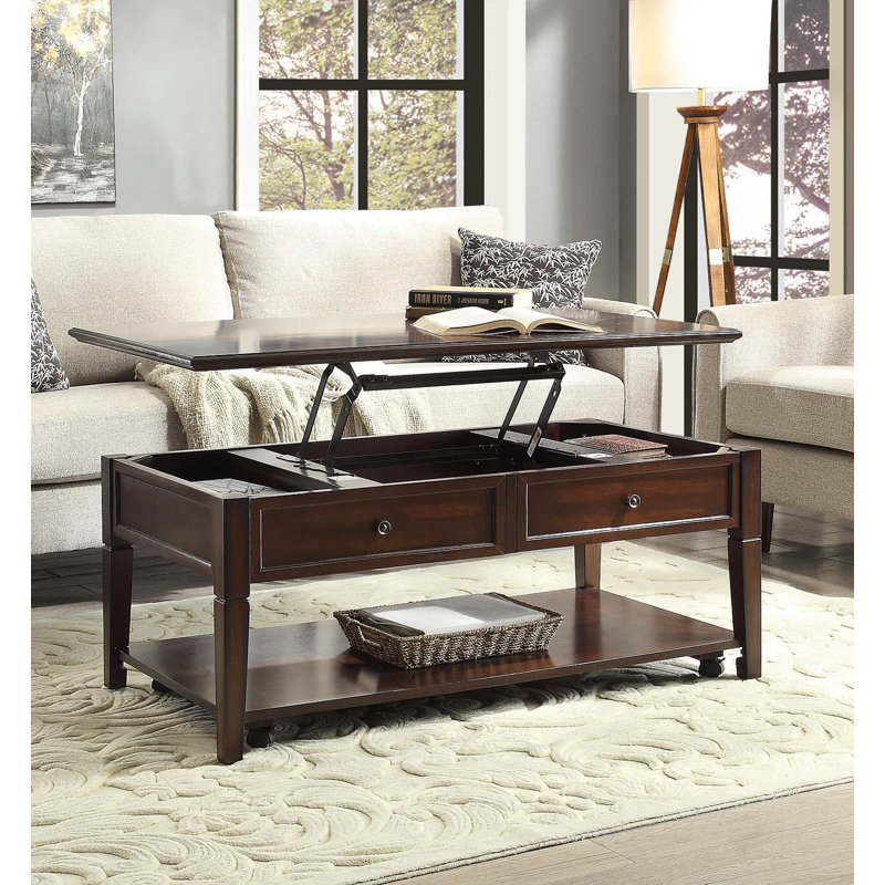 Wessels Single Coffee Table, Walnut, 20" H x 48" L x 26" W