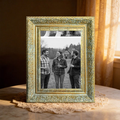 11" x 14" Antique Gold 1PC Landscape Picture Frame for Desk Decor