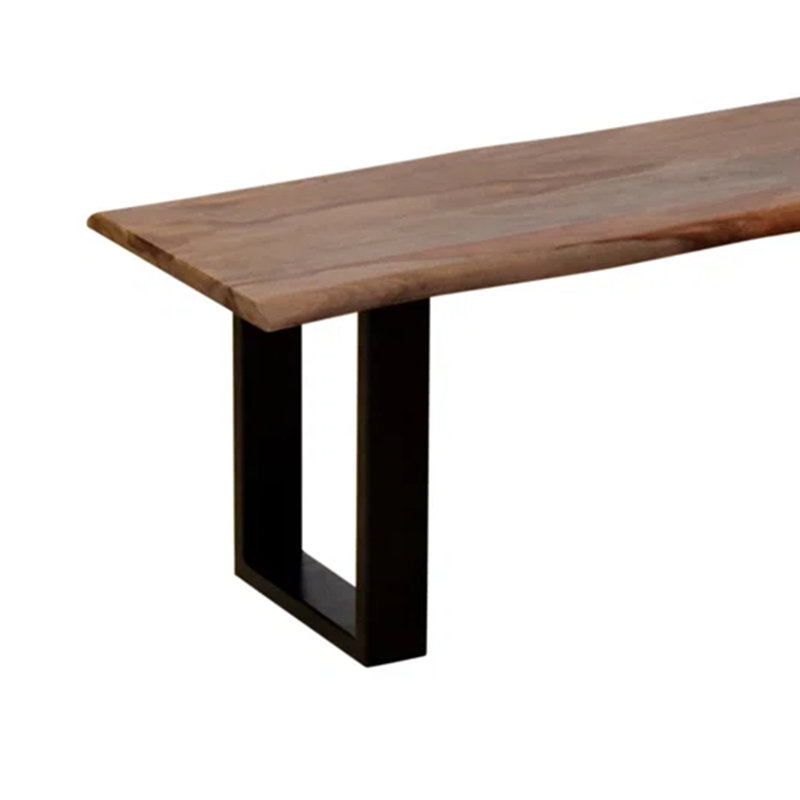 Lonsdale Wood and Metal Dining Bench
