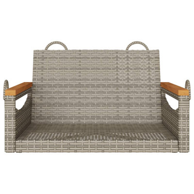 Ebern Designs Swing Bench 24.8"X24.4"X15.7" Poly Rattan
