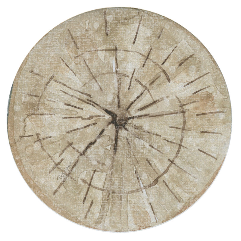 Nature's Trunk Single Round Sandstone Coaster Create Your Own Set