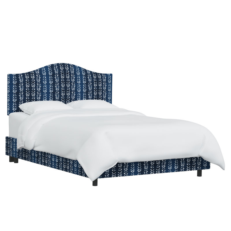Lit tapissier standard Tangela, Très grand, Indigo Shibori Flutter, Indigo Shibori Flutter