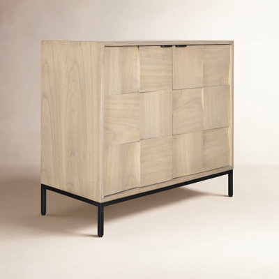 2-Door Geometric Storage Cabinet