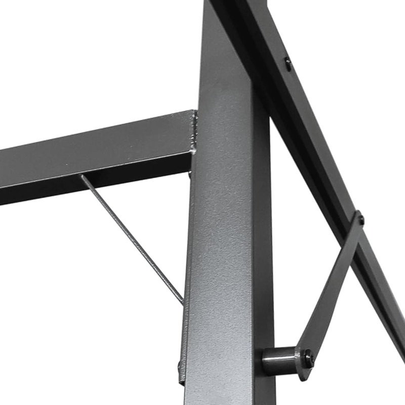 Audrius Metal BBQ Gazebo, Taupe, 292cm H x 295cm W x 230cm D
