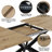 55.11-70.8 Inch Extendable( With Rotating Extension Leaves) Rectangle Dining Table For 6-8 People-1203677234