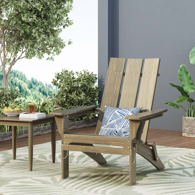 Chaise Adirondack pliable de conception rustique