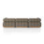 Roma Outdoor 3Pc Sectional W/ Ottoman-Hayes Cream-694818087-694924305