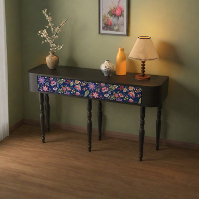 Console artistique à pieds hauts
