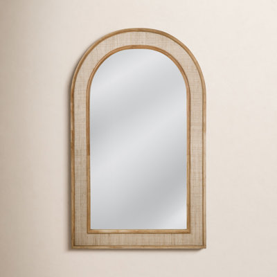 Kenta Rattan Arch Floor Mirror