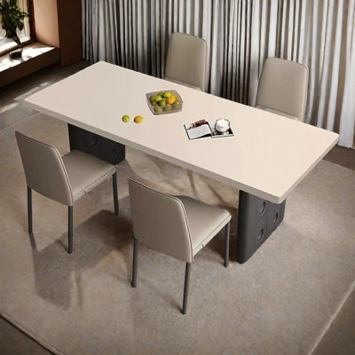 Italian dining table and chair combination.