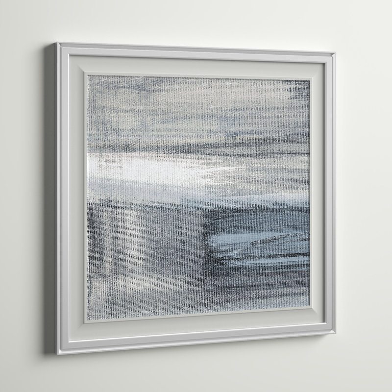 " Weathered IV ", Silver Framed, 17.5" H x 17.5" W x 1.5" D