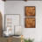 Rustic Abstract Wall Decor on Solid Wood