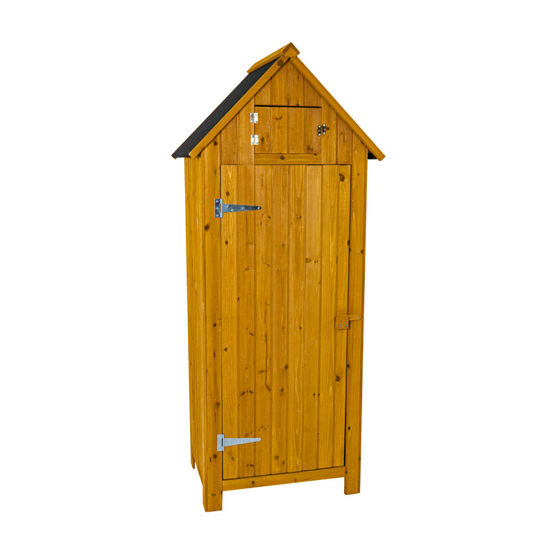 Solid Wood Shiplap Apex Tool Shed, Natural