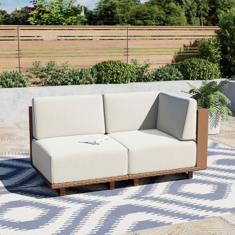 HDPE & Rattan Loveseat