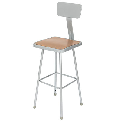 Tabouret avec dossier Clint (paquet de 2)