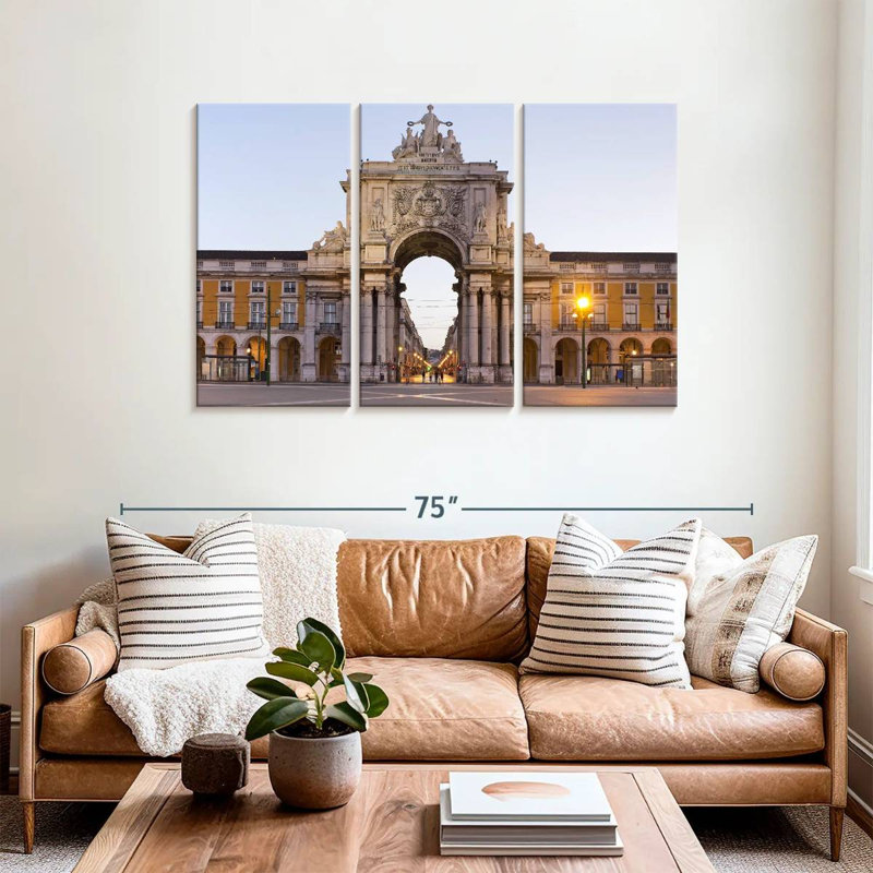 Nicci Praca De Comercio Lisbon, 36" H x 57" W