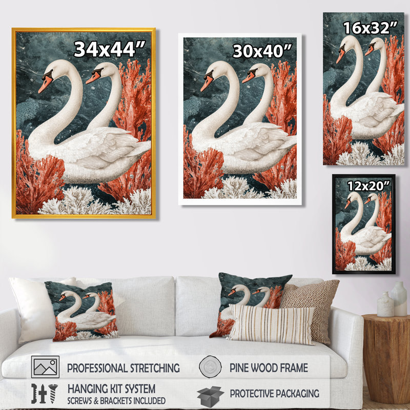 Ayling - Animals Wall Art, H 32 po x l 16 po, Reproduction encadrée d'une seule photo, Doré