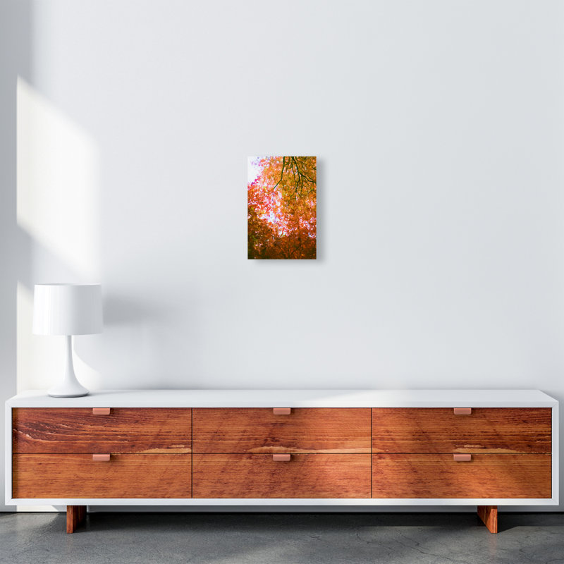 Autumn Leaves 1 Piece Wall Art, 29.7cm H x 21cm W x 4cm D, Wrapped Canvas