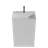 Elegant Roca White Marble Bathroom Vanity With Ceramic Sink