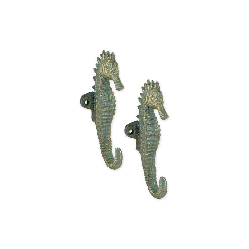 ENSEMBLE DE CROCHETS AQUAMARINE SEAHORSE / 2