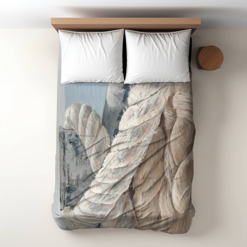 Marine Coastal Duvet Cover | Tie-Down Ropes Design Bedding